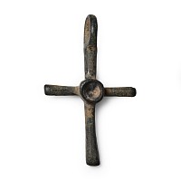 Byzantine Bronze Cross Pendant