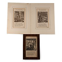 Three Illustrations of Jan Luykens Book of Trades 'Het Menselyk Bedryf'