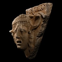 Large Roman Marble Relief of a Theatre Mask