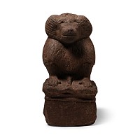 Egyptian Brown Quartzite Baboon Animal Figurine