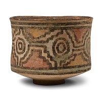 Indus Valley Painted Geometric Pottery Bowl