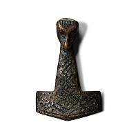 Viking Silver Thor's Hammer Pendant