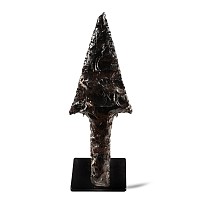 Large Pre Columbian Colima Obsidian Spearhead