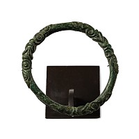 Iron Age Celtic Bronze 'Plastic Style' Bangle
