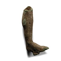 Roman Bronze Votive Statue Leg