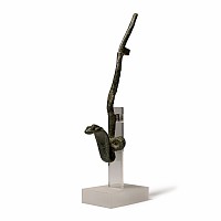 Egyptian Bronze Cobra Mount