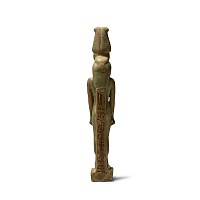 Large Egyptian Faience Amulet of the Goddess Isis