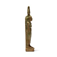 Large Egyptian Faience Amulet of the Goddess Isis