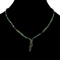 Roman Green Glass Bead Necklace String