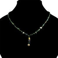 Roman Green Glass Bead Necklace String
