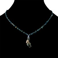 Achaemenid Turquoise Blue Glass Bead Necklace String