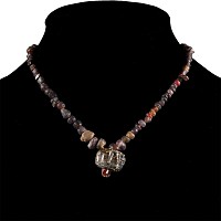 Western Asiatic Mixed Glass Bead Necklace String