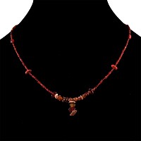 Western Asiatic Red Glass Bead Necklace String