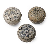 Hoi An Cargo Shipwreck Glazed Blue and White Lidded Box Collection