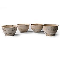 Hoi An Cargo Shipwreck Glazed Polychrome Bowl Group