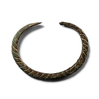 Viking Age Bronze Twisted Bracelet with Knolled Terminals