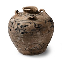 Hoi An Cargo Shipwreck Glazed Blue and White Vase