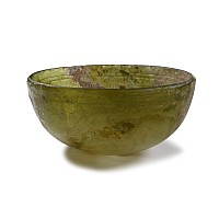 Hellenistic Pale Green Glass Bowl