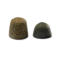 Medieval Bronze Beehive Thimble Group