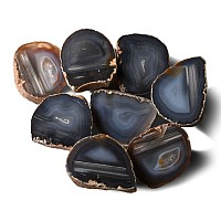 Cut and Polished Agate Crystal Geode Half Collection [10]