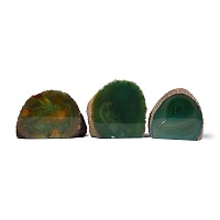 Large Cut and Polished Agate Geode End Group [3]