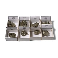 Boxed Pyrite Crystal Mineral Specimen Collection [8]