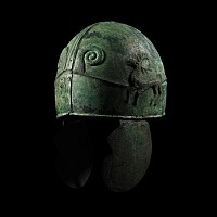 Scythian Chalcidian Helmet with Embossed Stags