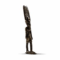 Egyptian Striding Silver Amun-Re Figure