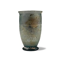 Roman Glass Goblet with Cut Design