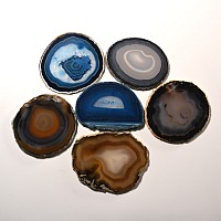 Cut and Polished Agate Slice Collection [6]