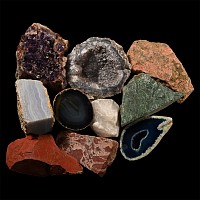 Large Mixed Mineral and Crystal Display Piece Collection [10]