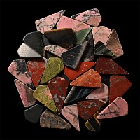 Mixed Polished Stone Gaming Piece Group [31]
