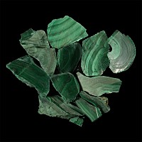 Green Malachite Cut Section Group [10]