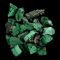 Cut and Polished Green Malachite Mineral Specimen Group [20]