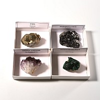 Boxed Mineral and Crystal Display Specimen Collection [4]