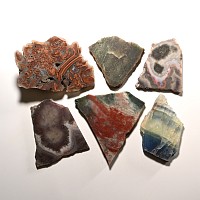Large Cut and Polished Agate Slice Collection [6]