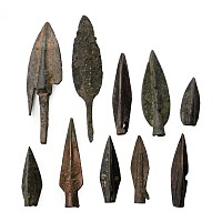 Greek Period High Quality Bronze Arrowhead Collection