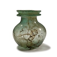 Roman Green Glass Jar