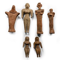 Ceramic Fertility Figure Group