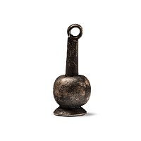 Egyptian Silver Poppy Amulet