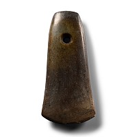 Stone Age Perforated Polished Axe Blade