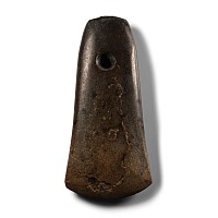 Stone Age Perforated Polished Axe Blade
