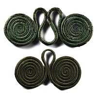 Bronze Age Spiral Pendant Pair