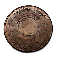 Very Large Cypriot Terracotta Bichrome Ware Plate