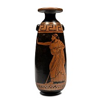 Greek Terracotta Attic Red-Figure Alabastron