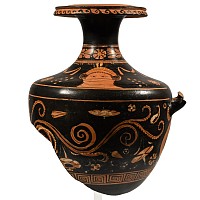 Greek Fragmentary Terracotta Red-Figure Hydria