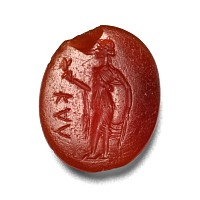 Roman Carnelian Gemstone with the Goddess Spes