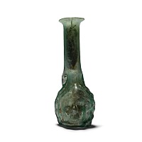 Roman Glass Janiform Ampulla