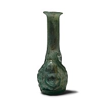 Roman Glass Janiform Ampulla