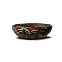 Polychrome Glass Bowl
